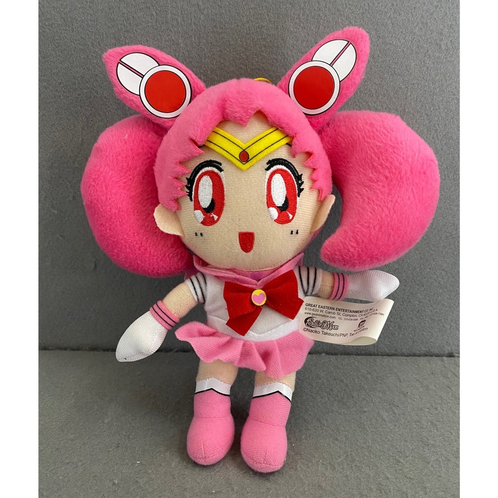 Sailor Moon Chilbi Moon plush doll Great Eastern‎ Entertainment 8" 2004-2015 EUC